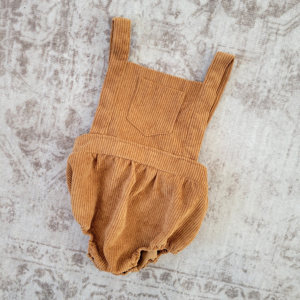 Baby Brown Corduroy Overall Romper 6–12 Months